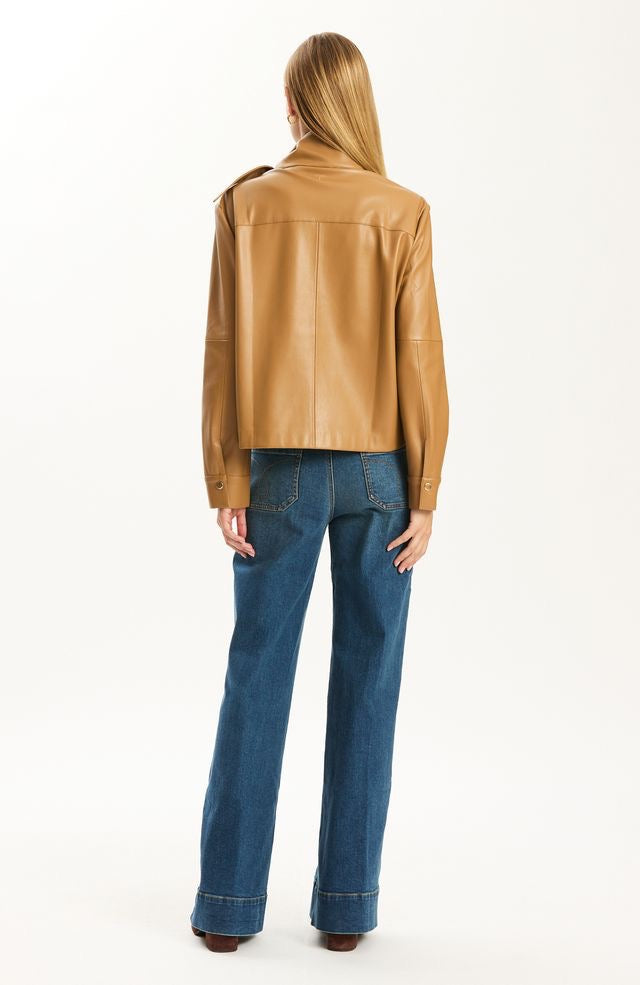 Rebecca Leather Tie Shirt