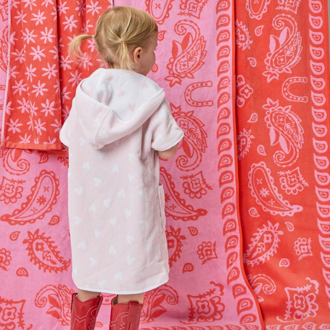 Weezie Kids' Cover Up-Tossed Pink Hearts
