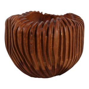 Yalan Carved Wood Bowl