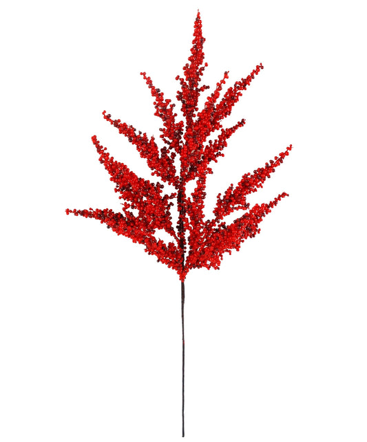 24" Mixed Red Berry Spray