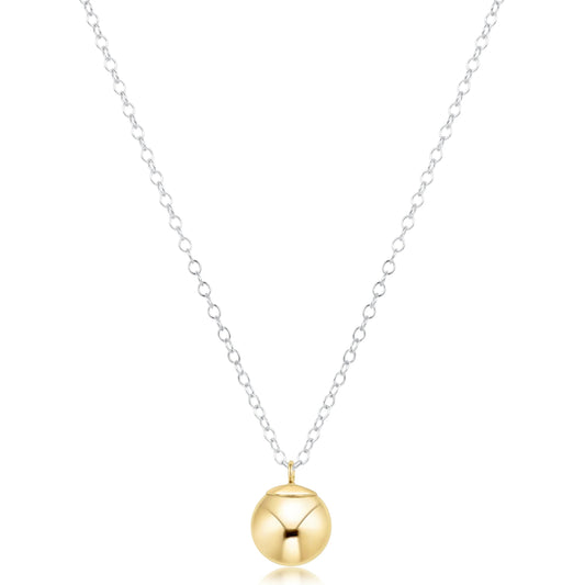 Enewton16" necklace mixed metal - classic gold 10mm charm