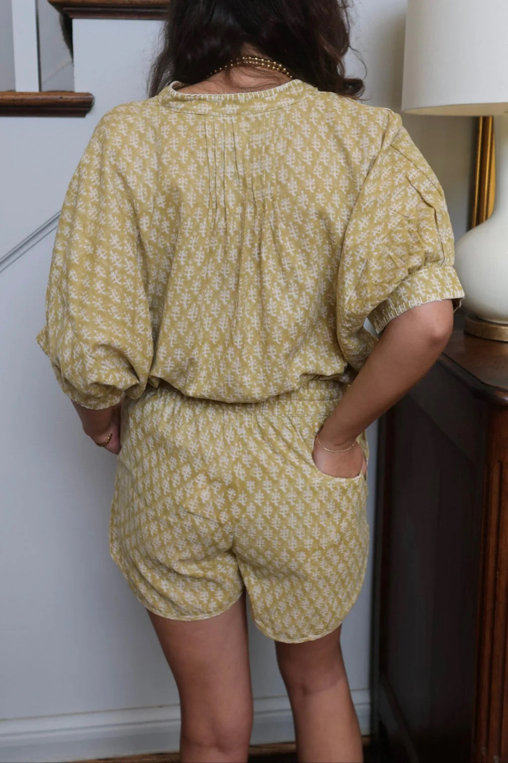 Aiden Shorts in Doe Blockprint