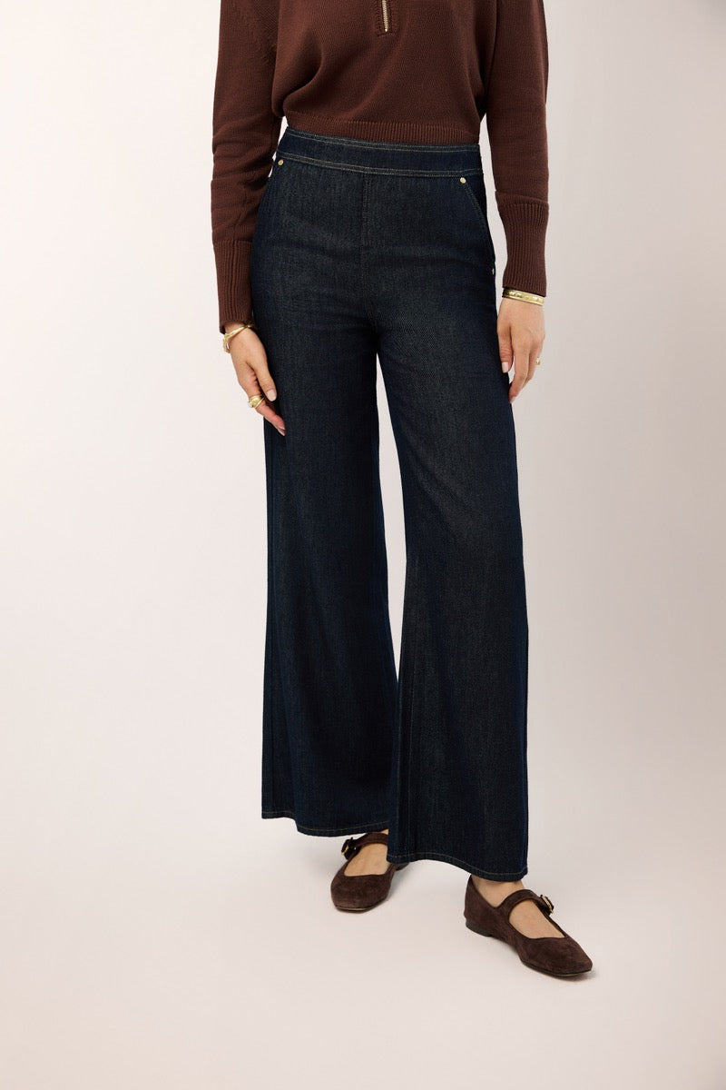 Cadence Denim Trouser in Midnight Marina