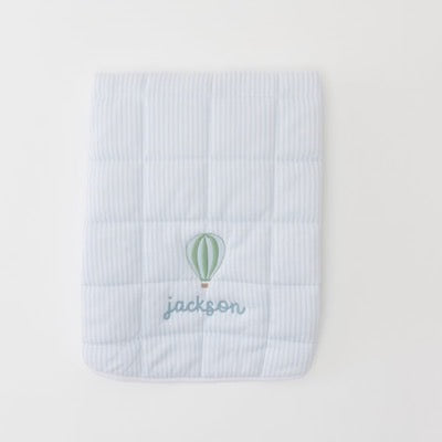 Tummy Time Mat Blue Stripe