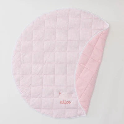 Tummy Time Mat Pink Stripe