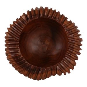 Yalan Carved Wood Bowl