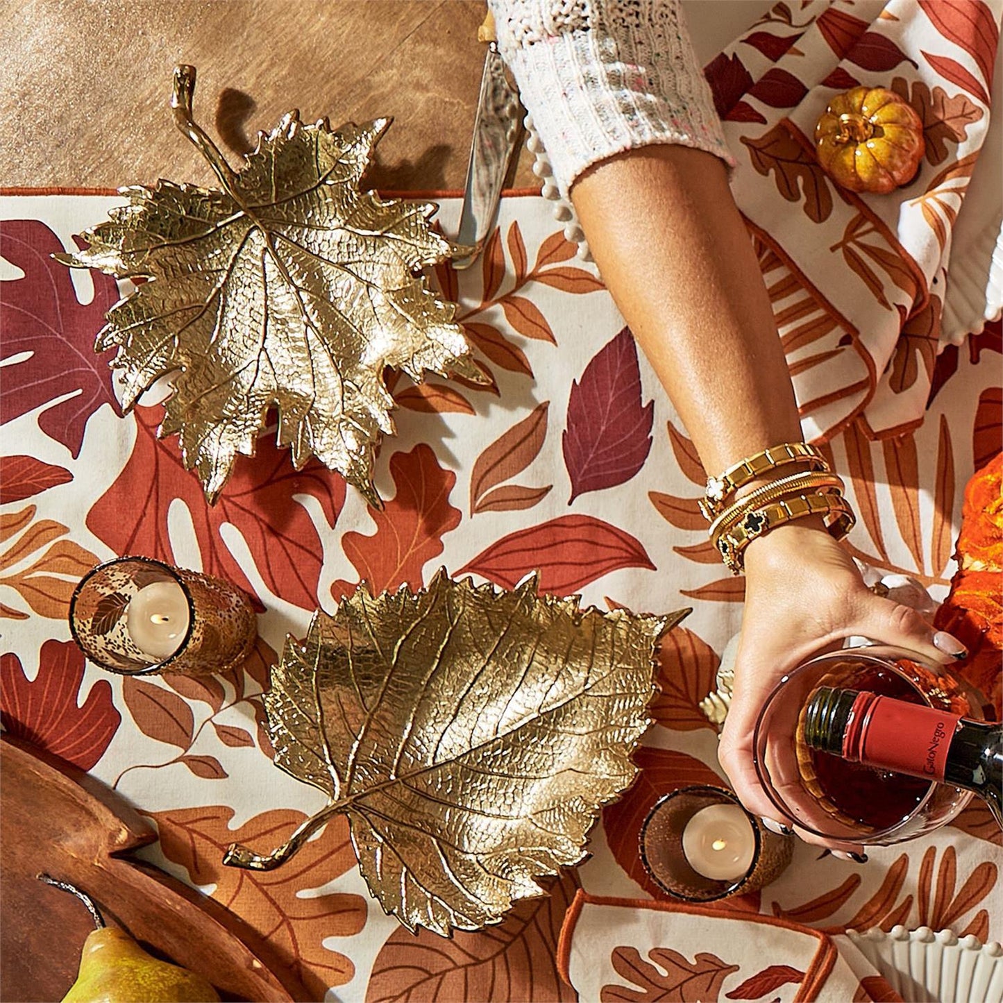 Golden Leaf Tray/Bowl 2 Styles
