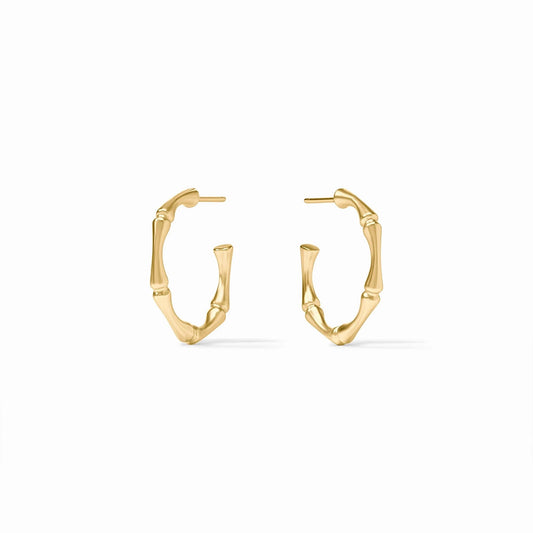 Julie Vos Bamboo Hoop Earring-Gold