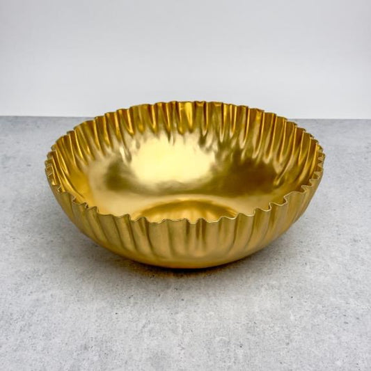 Gold Ripples Bowl (11")