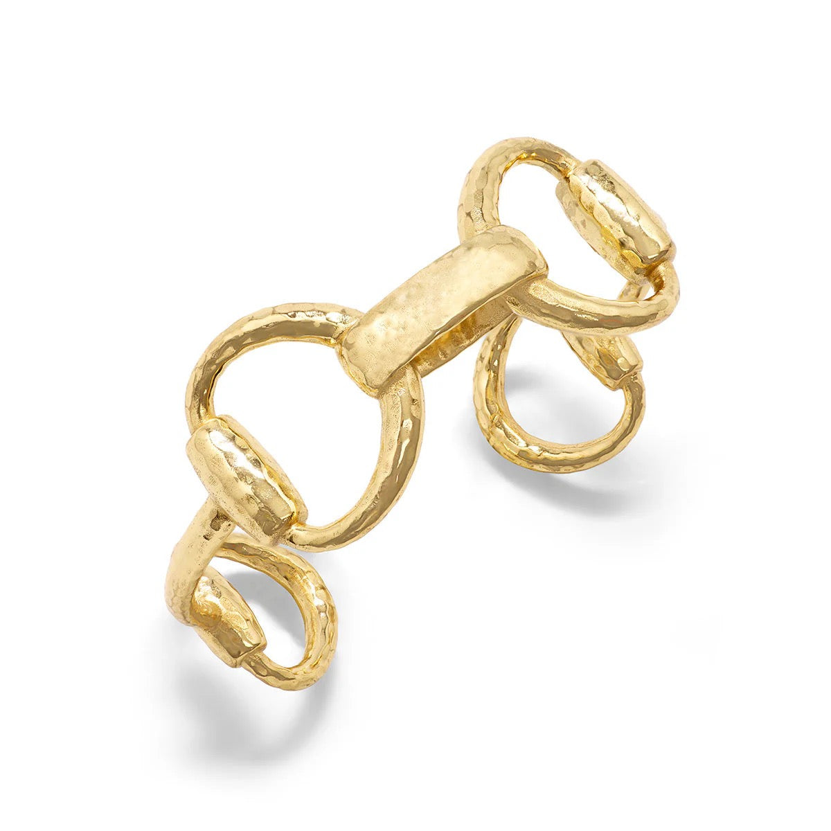 Equestrian Snaffle Bit Cuff - Gold