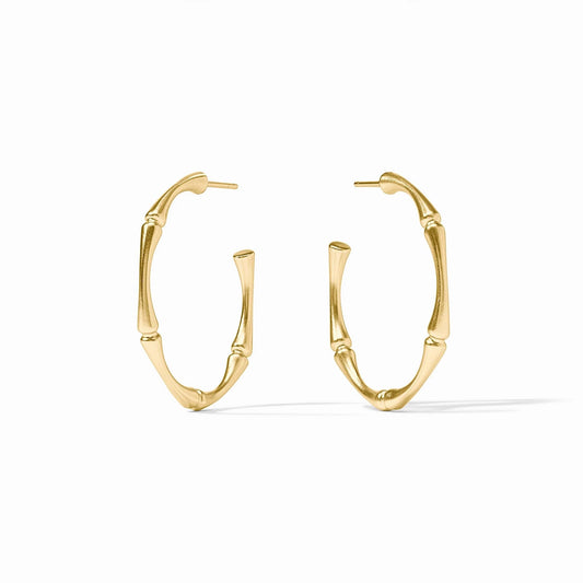 Julie Vos Bamboo Hoop Earring-Gold