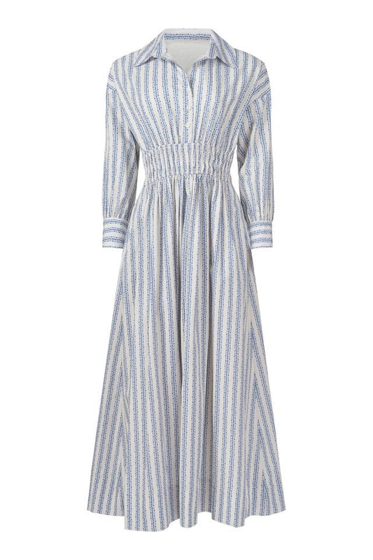 Sable Dress in Floral Stripe