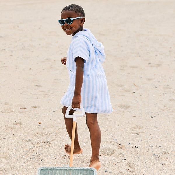 Weezie Kids' Cover Up-Light Blue Stripe