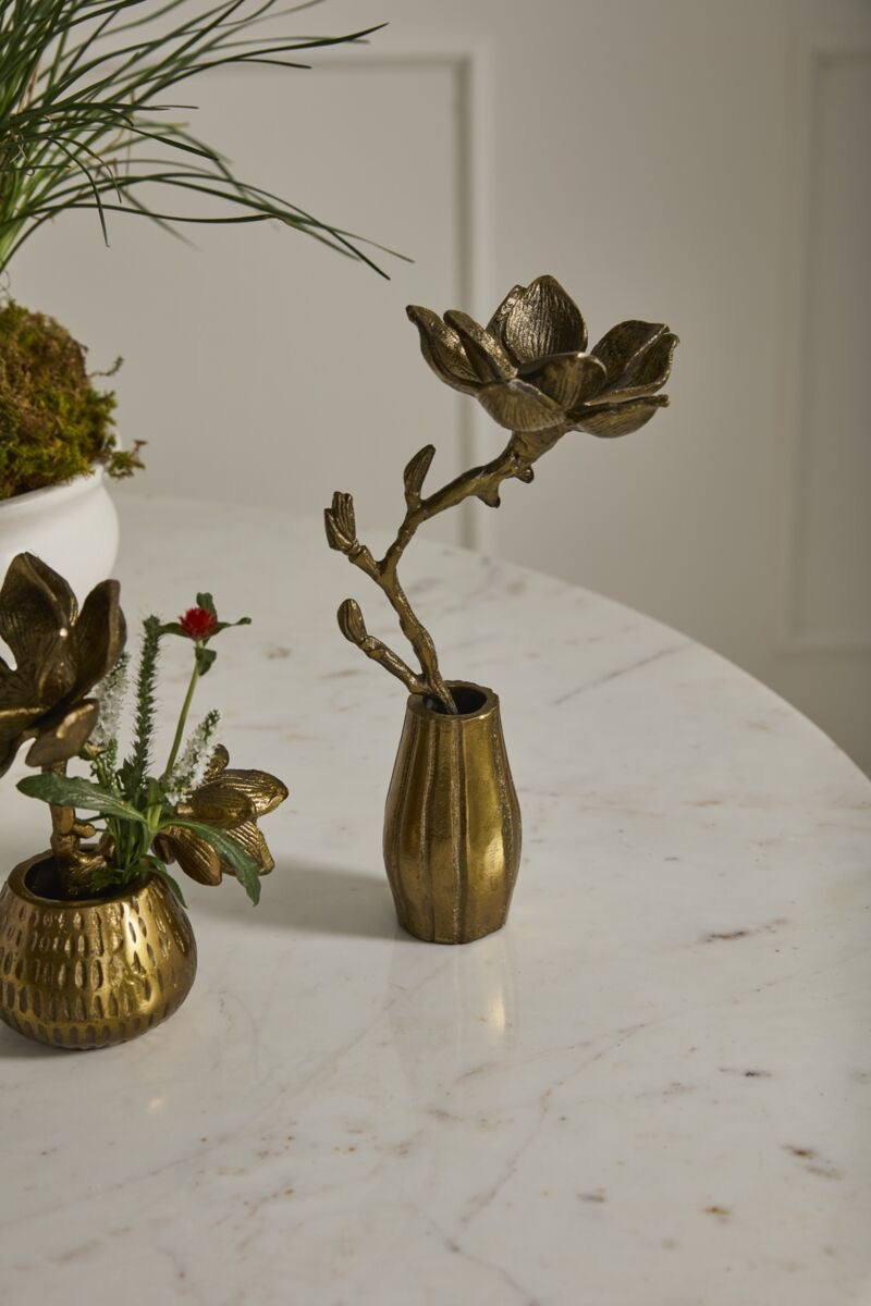 Butterfly Magnolia Tall Vase Sculpture