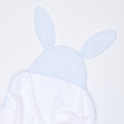 Bunny Ears Kids Towel Blue Stripe