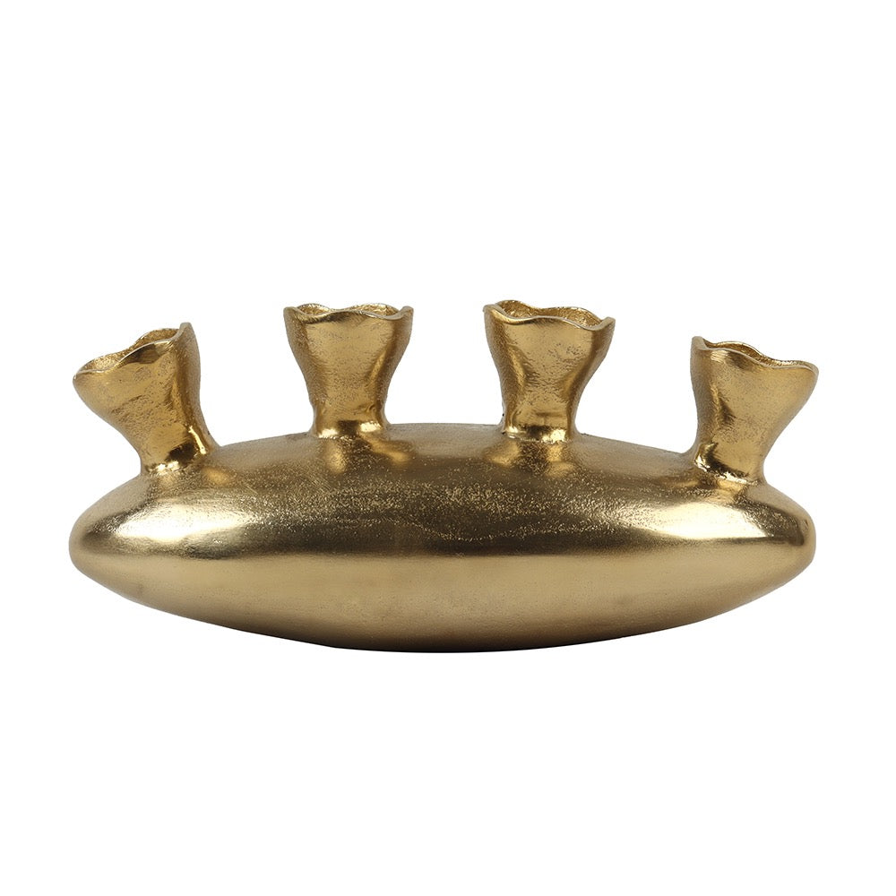 Gold Multi-Stem Vase
