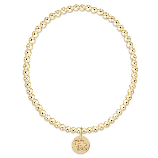 ecollegiate classic gold 3mm bracelet - kentucky disc