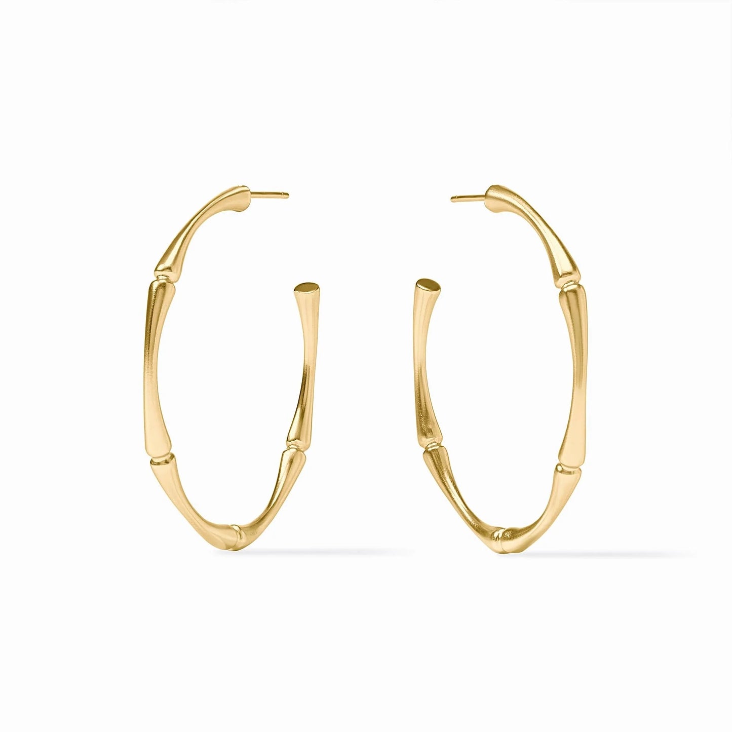 Julie Vos Bamboo Hoop Earring-Gold