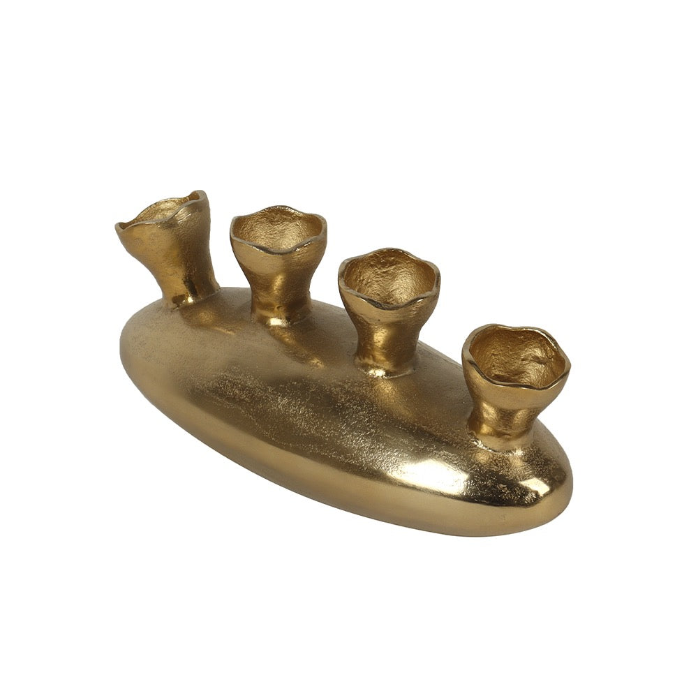 Gold Multi-Stem Vase