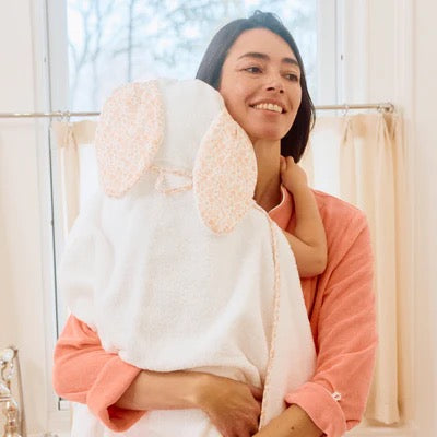Bunny Ears Kids Towel Pink Floral
