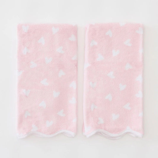 Weezie Patterned Scallop Hand Towels (Pair)
