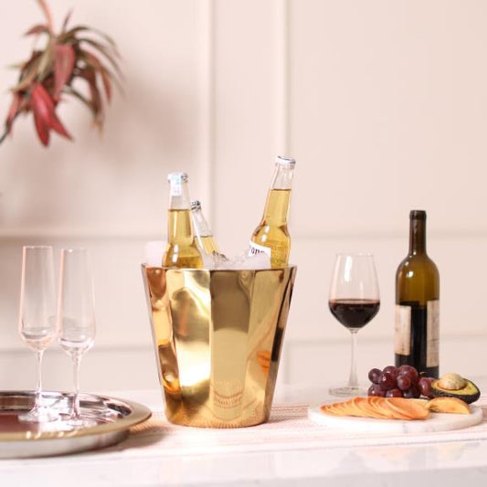 Gold Octagon Stainless Steel Chiller