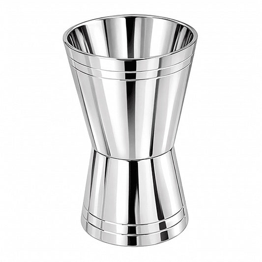 Silver Double Jigger Straight-Sided