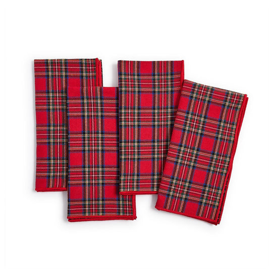 Tartan Traditions Set of 4 Cloth Napkins - Cotton