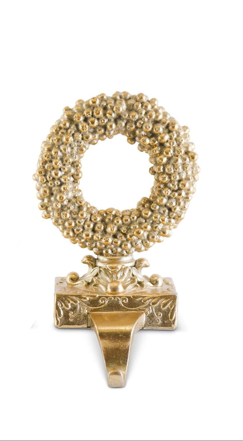 Antique Gold Resin Stocking Holders
