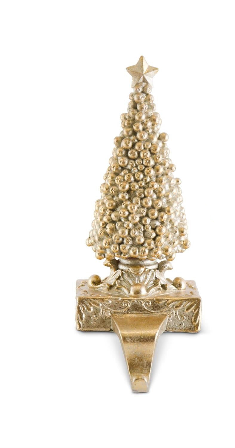 Antique Gold Resin Stocking Holders