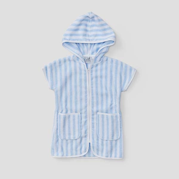 Weezie Kids' Cover Up-Light Blue Stripe
