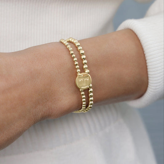 ecollegiate classic gold 3mm bracelet - utk disc
