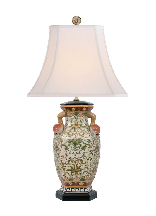 Porcelain Pomegranate Vase Lamp