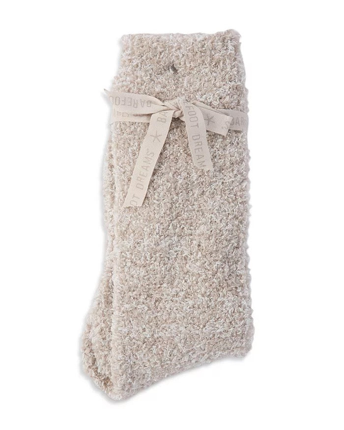 Barefoot Dreams Socks in Stone-White