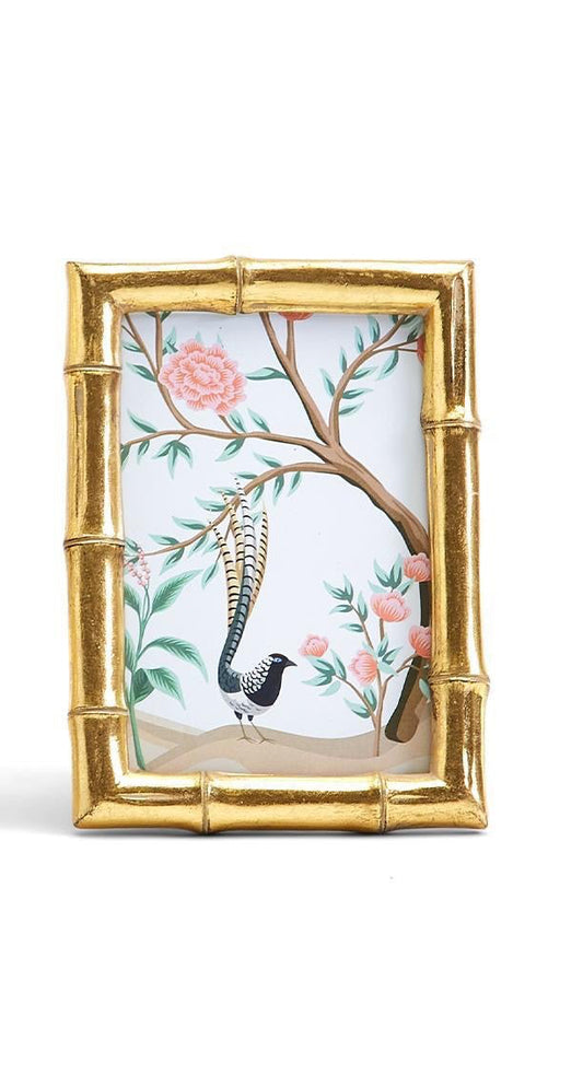 Gold Bamboo Picture Frame