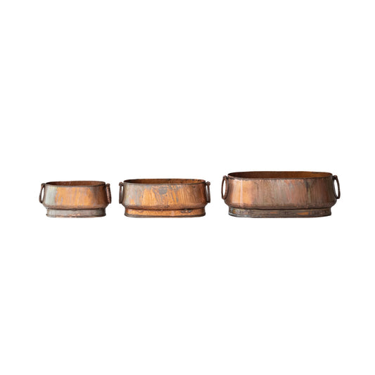 Copper Metal Planters (3 Sizes)