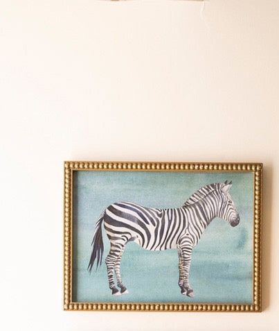 Framed Exotic Animal Prints under Glass