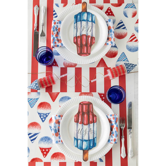 Red Classic Stripe Table Runner