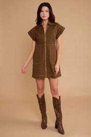 Colin Dress in Bark