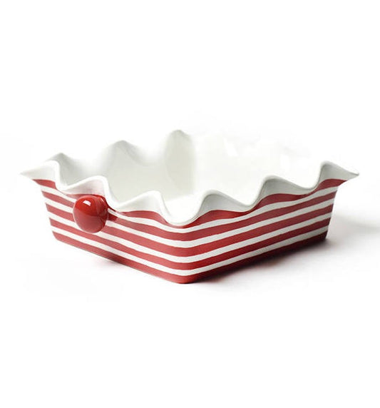Signature Square Ruffle 9.5 Casserole Dish-Coton Colors