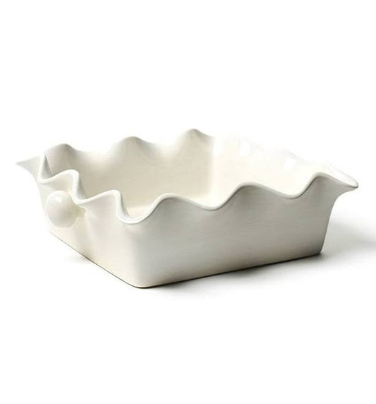 Signature Square Ruffle 9.5 Casserole Dish-Coton Colors