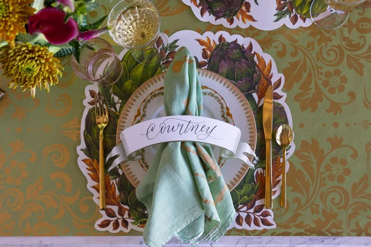 Die-cut Artichoke Wreath Placemat