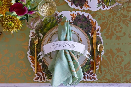 Die-cut Artichoke Wreath Placemat