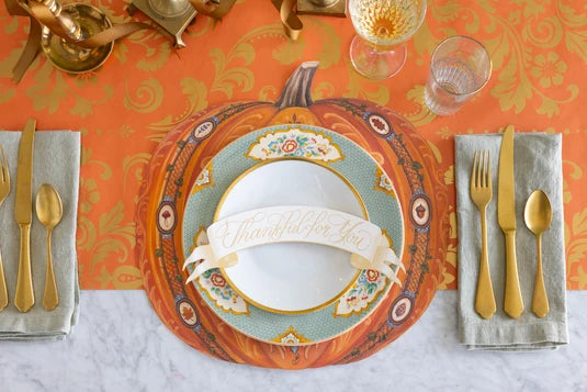 Die-cut Antique Pumpkin Placemat