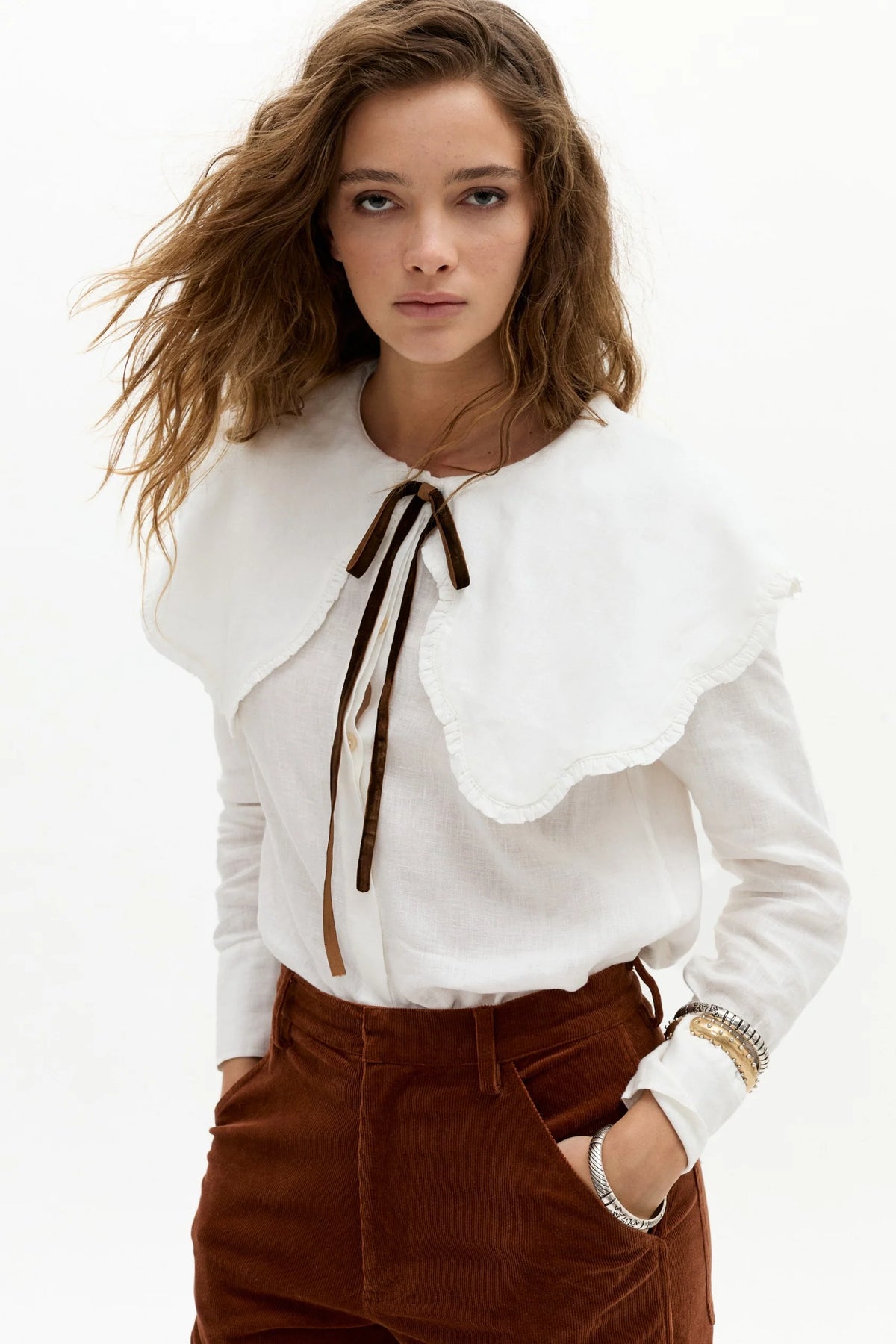 Aurelia Linen Shirt - Off-white  Regular price
