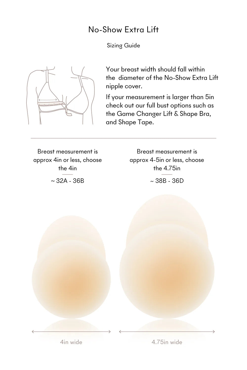 No-Show Extra Lift Nipple Covers