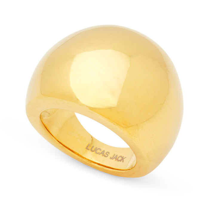 Gold Resin Round Ring