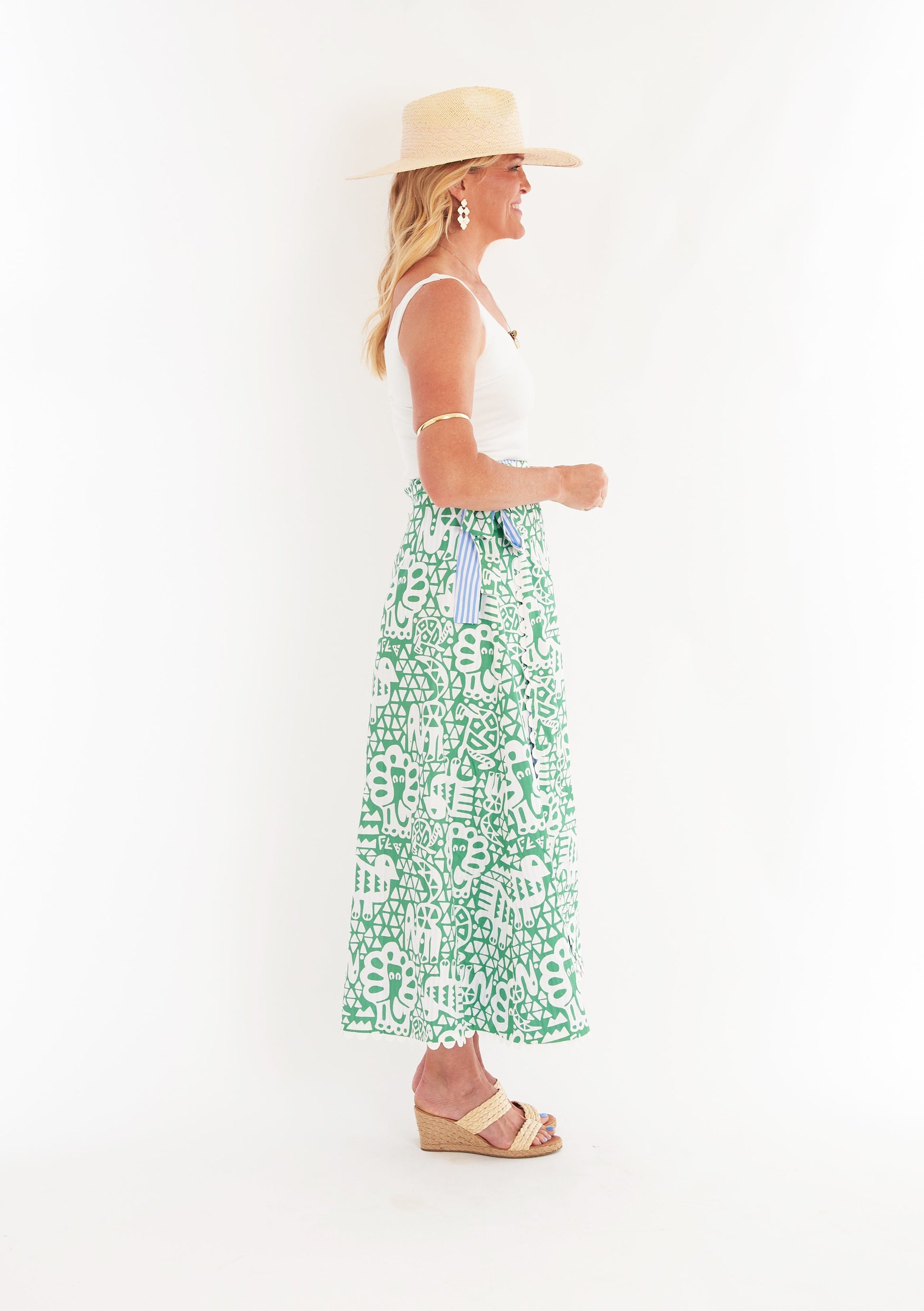 Terrenas Skirt - Menagerie Verde