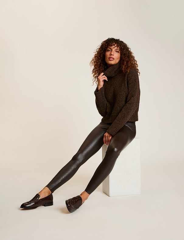 Faux Leather Legging