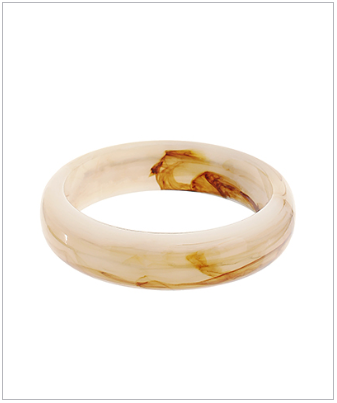Round Ivory Marble Bracelet